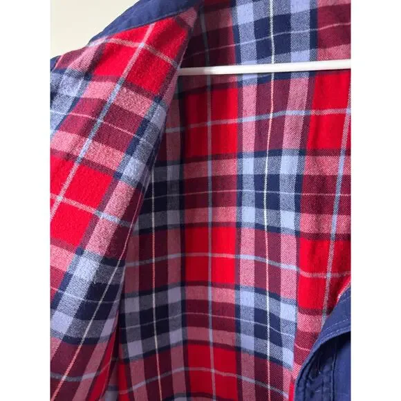 Lands' End XXL Flannel Lined Cotton Barn Jacket - Picture 3 of 5